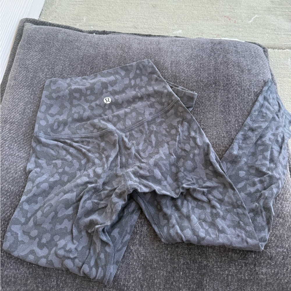 Lululemon Athletica Black Patterned Leggings